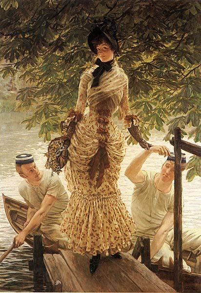 James Tissot On the Thames Norge oil painting art